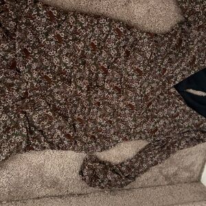 Lush Black and Floral Dress